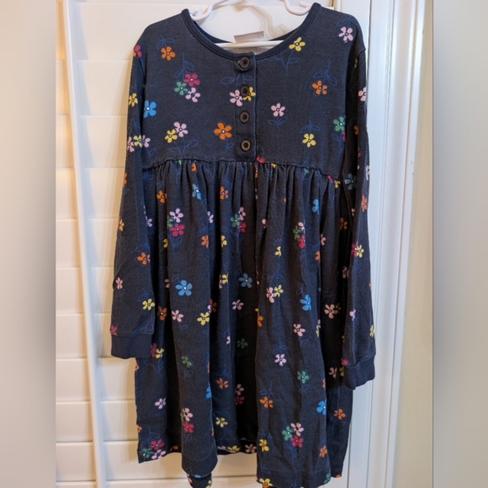 Hana Anderson Girls Sz 8 Floral Long Sleeve Dress Cotton
